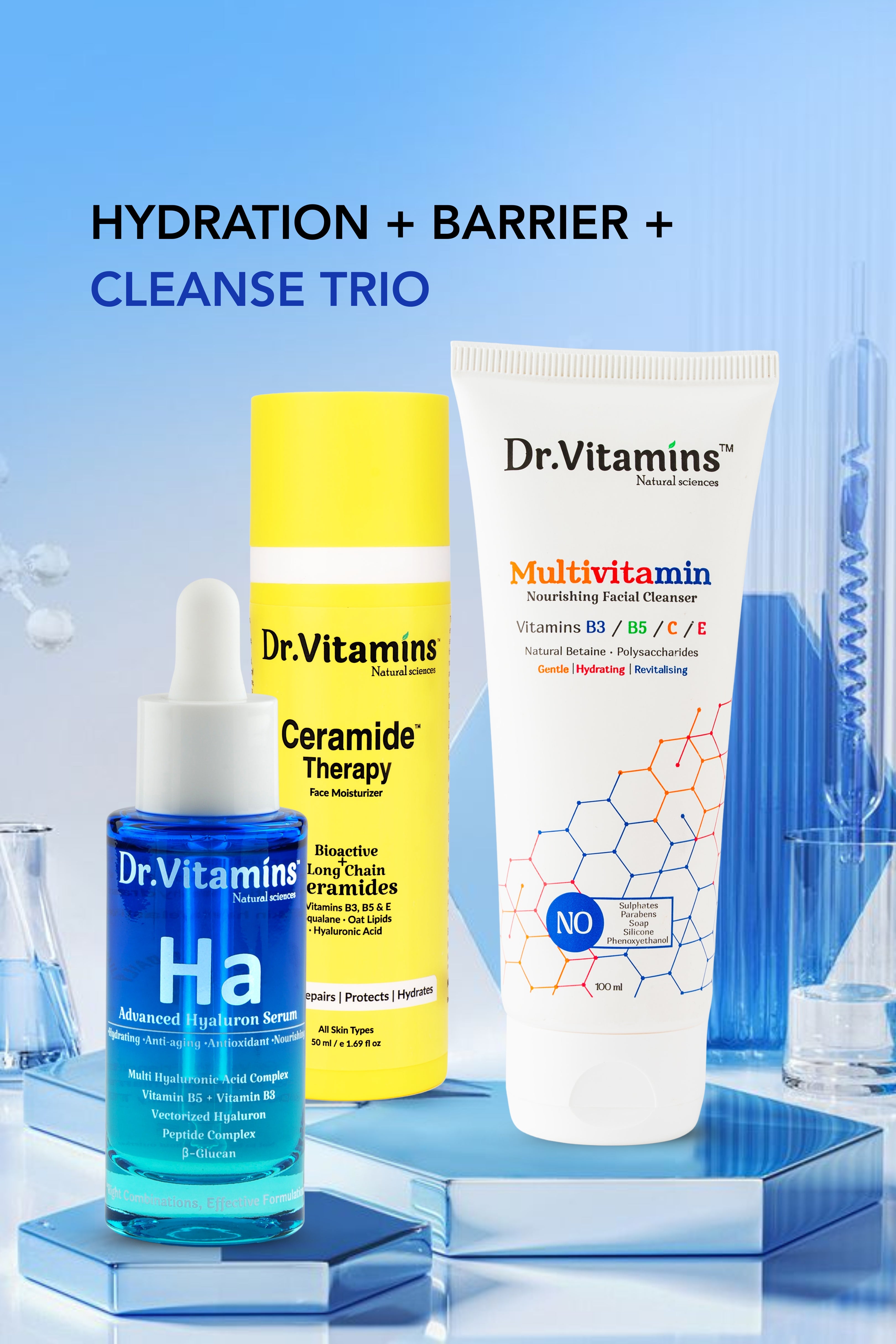Hydration + Barrier + Cleanse Trio